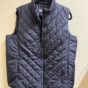 Lands' End Women’s Navy Blue Quilted Vest